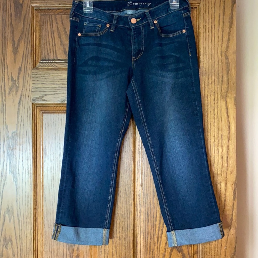 NY&C Dark Wash Jean Crops